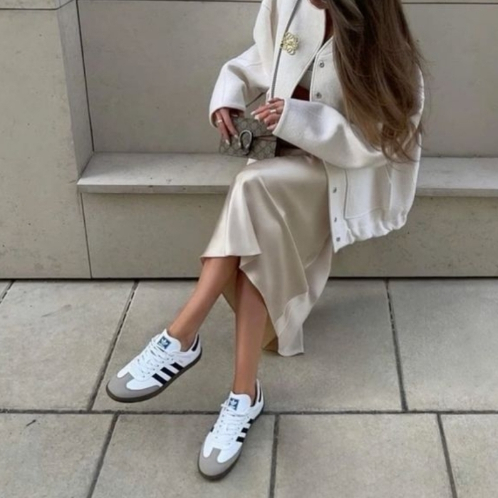adidas Women's Shoes in White and Gray